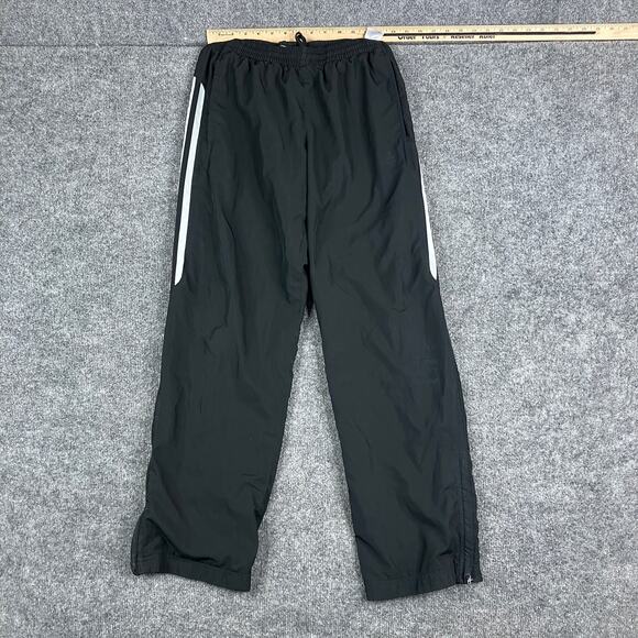 Adidas Track Pants Mens Size S Black Athletic Zip Hem Lightweight Activewear - Picture 1 of 12